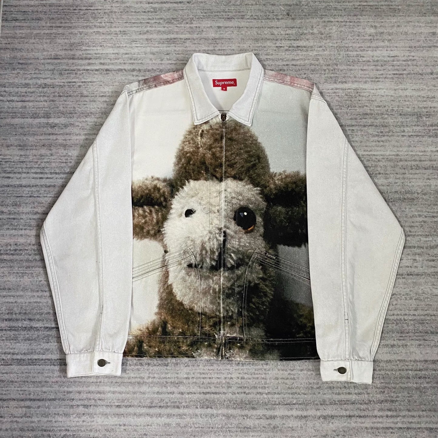 supreme alpaca zip-up jacket