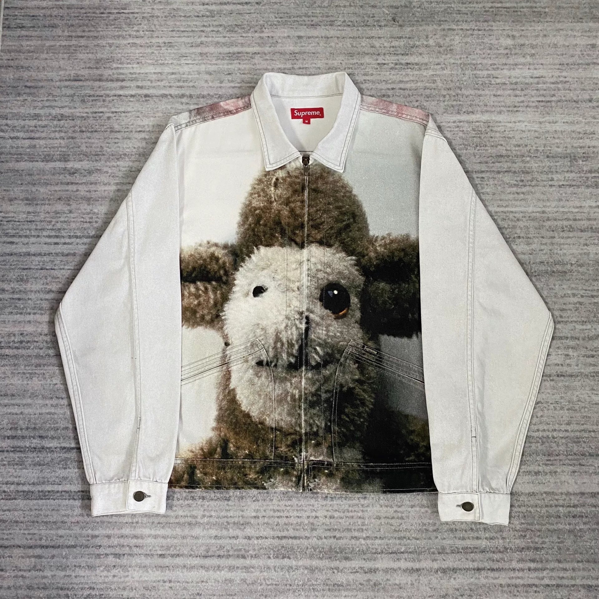 supreme alpaca zip-up jacket