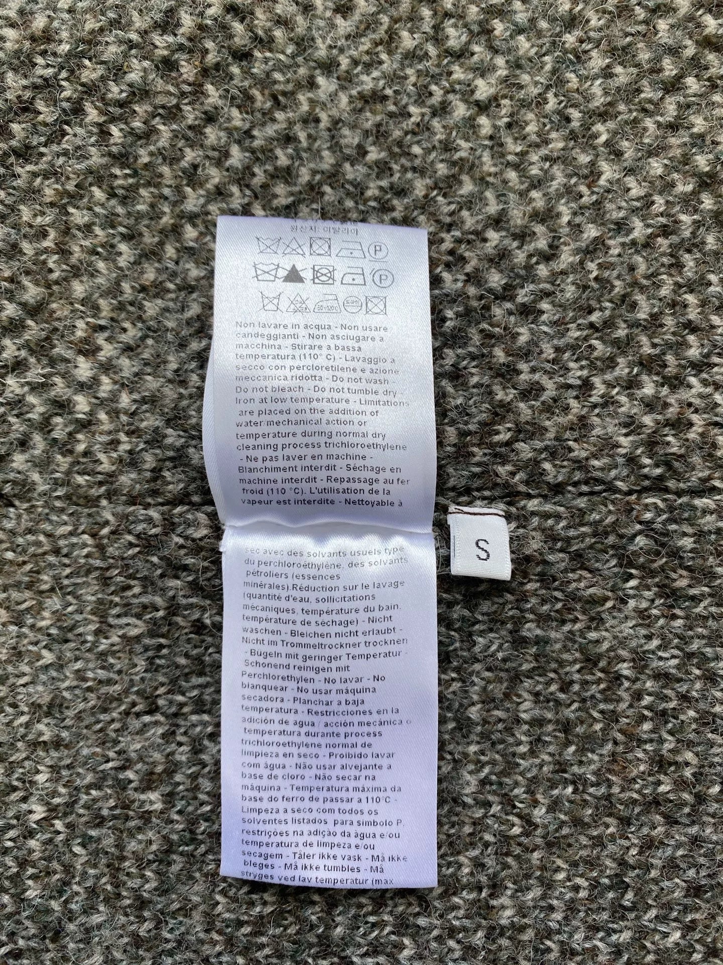 Deconstructed Wool Zip Jacket with Color Block