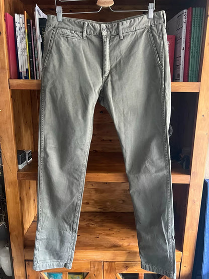 olive green military officer pants size 33