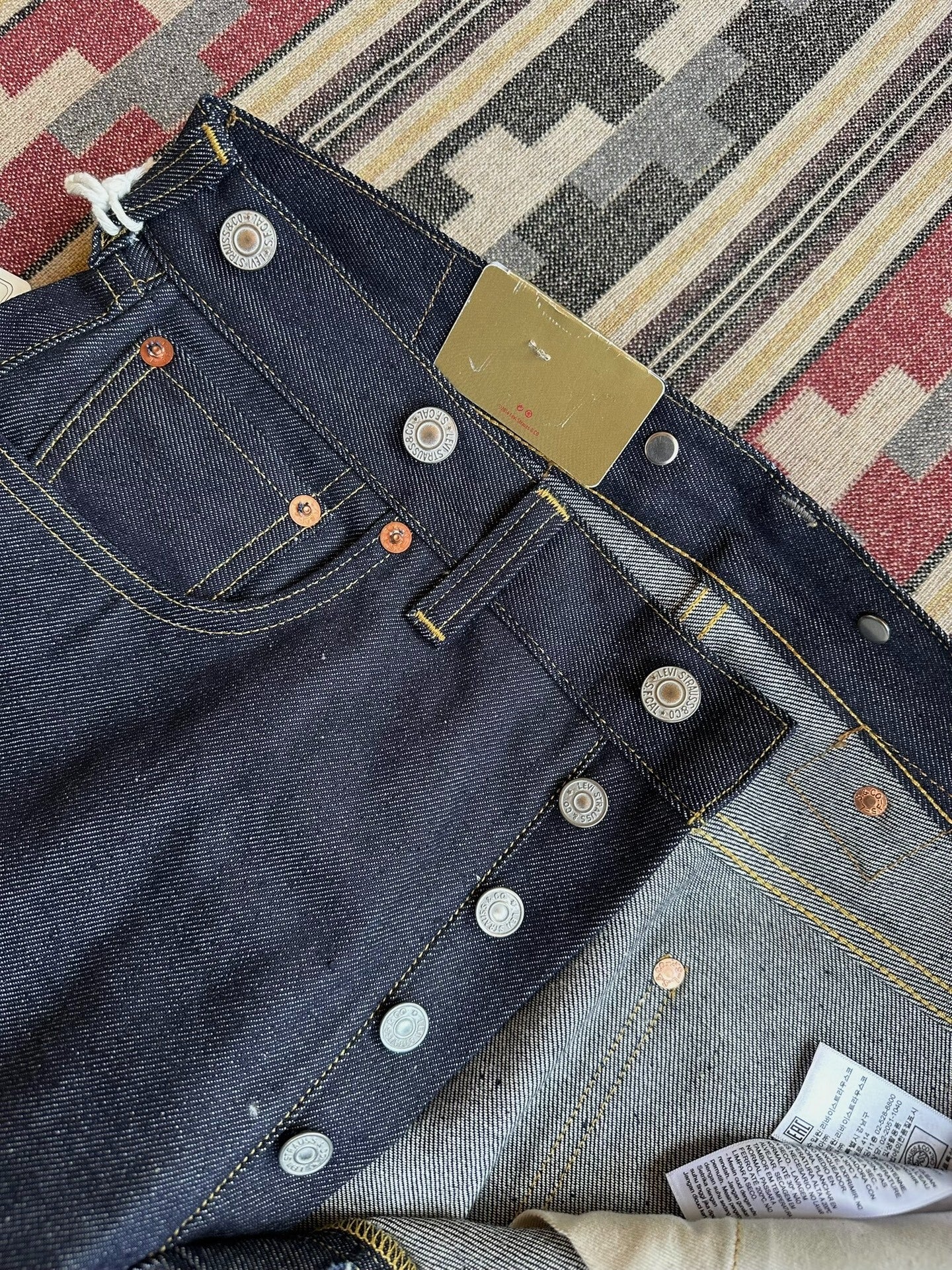 levi's lvc 1933 501xx selvage denim jeans