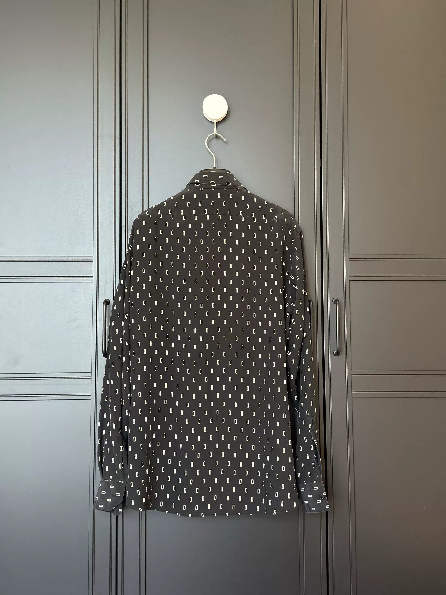 YSL Men's 100% Silk Printed Shirt