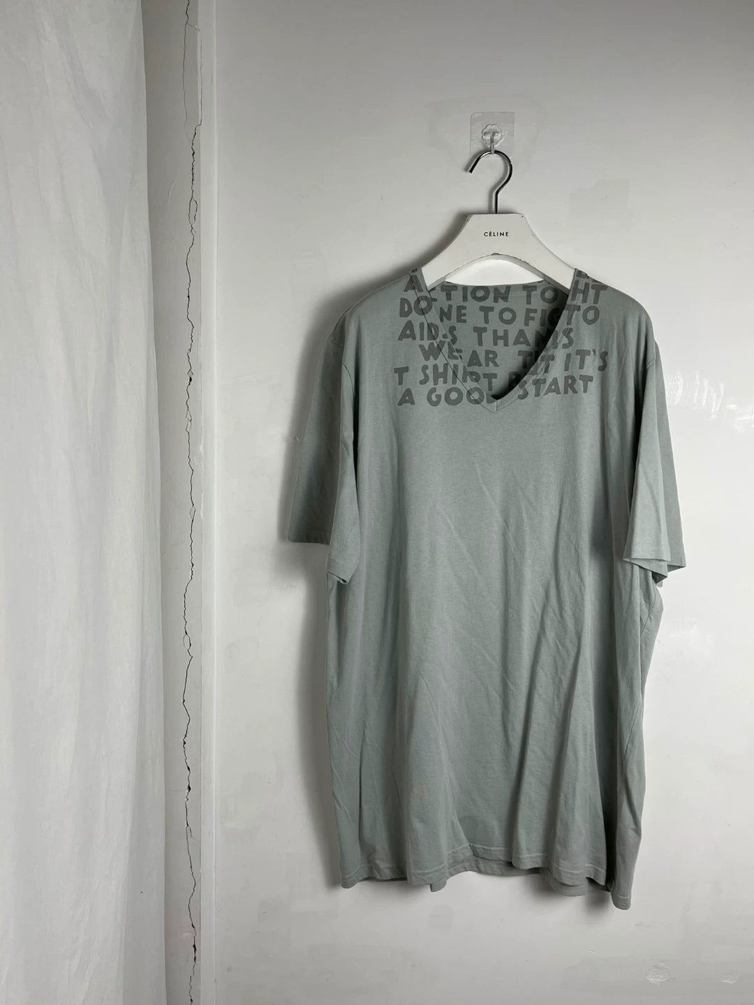 maison martin margiela aidscare tee shirt