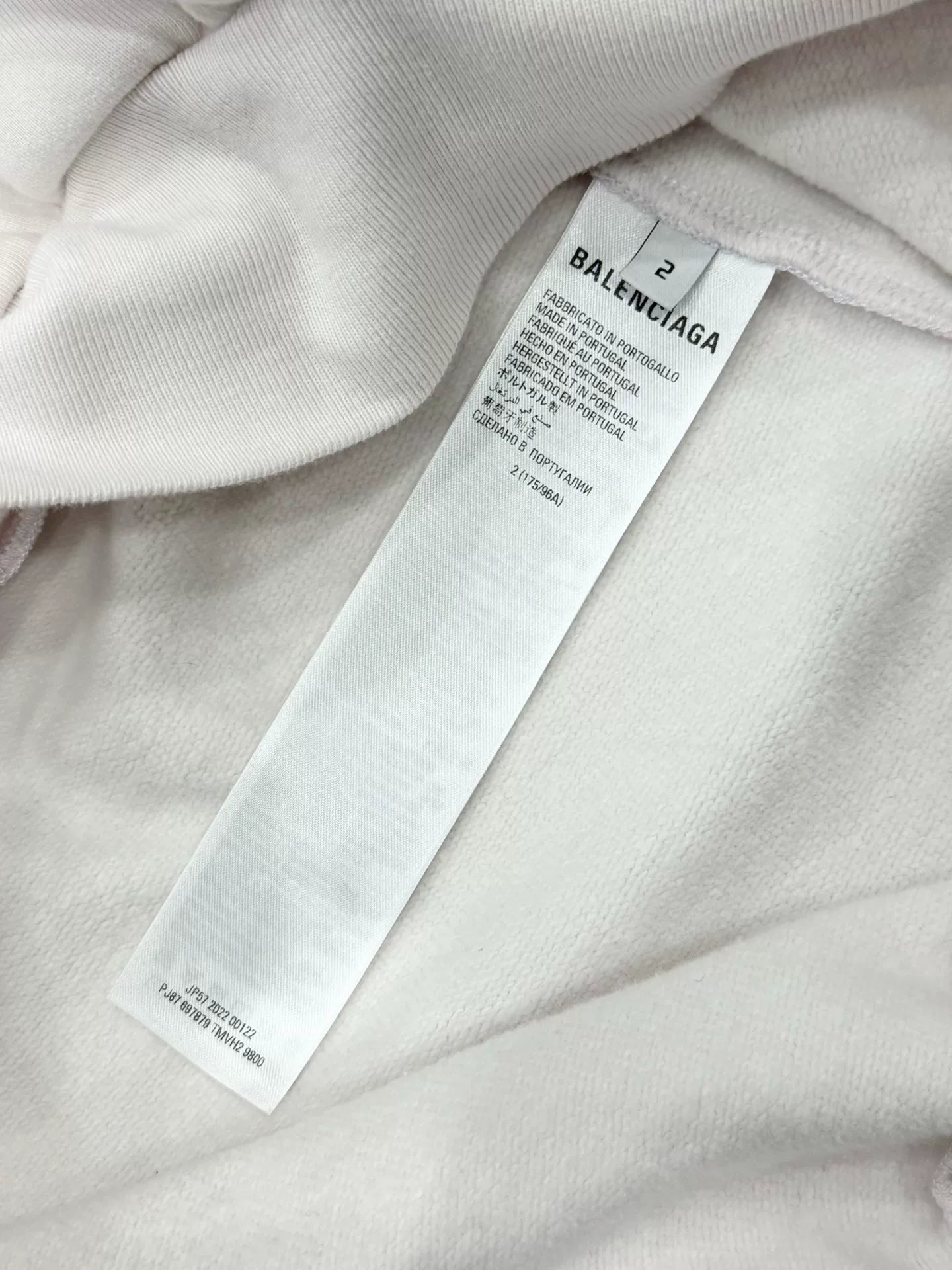 balenciaga cap sleeve hoodie size 2