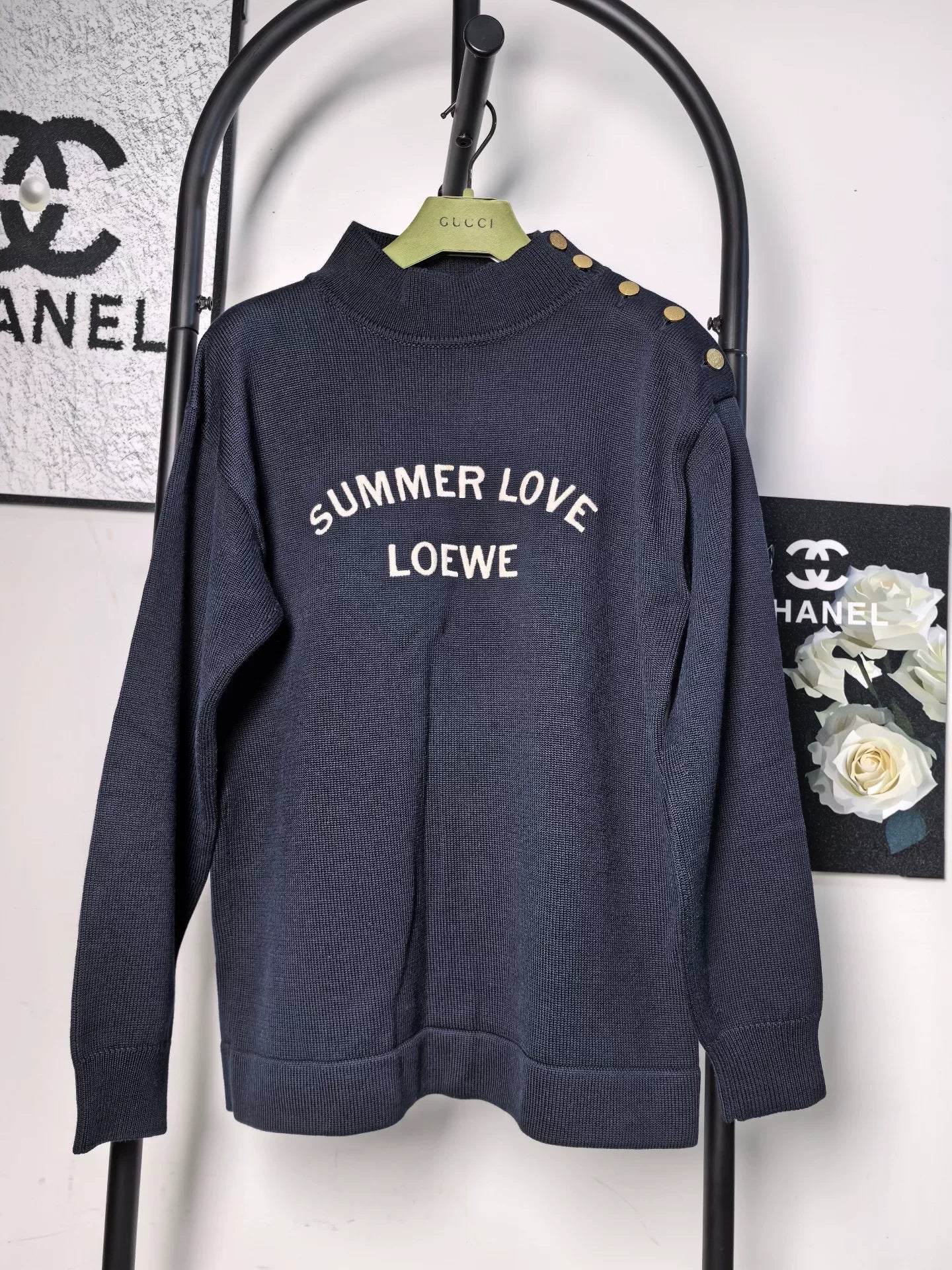 Loewe Wool Knitwear with Summer Slogan
