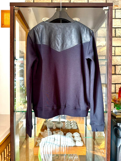 saint laurent black drawstring sweatshirt