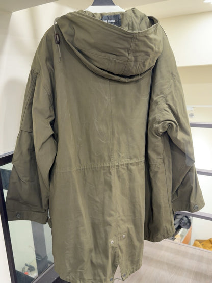 Raf Simons Green Oversized Coat