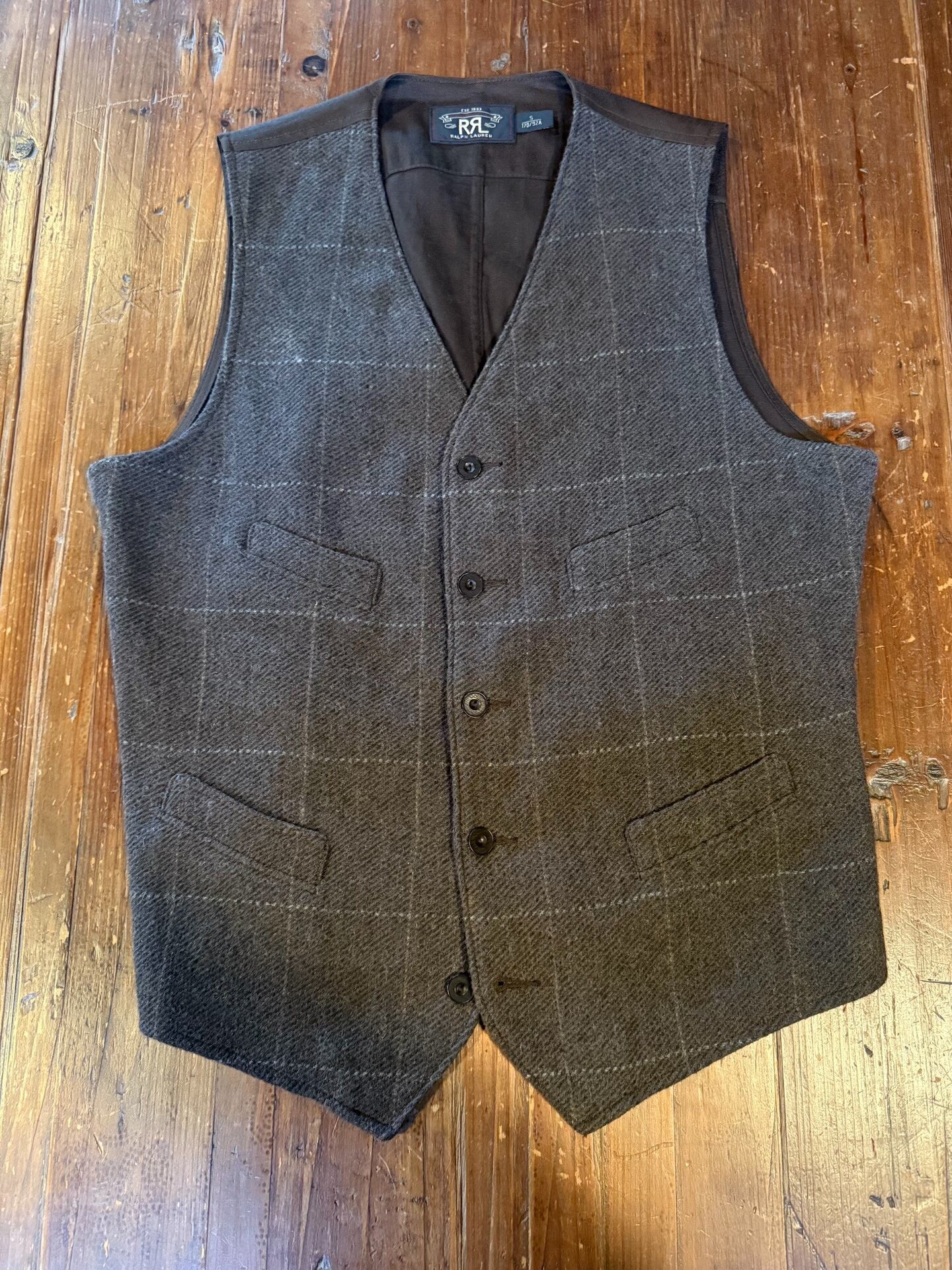 RRL Plaid Vest