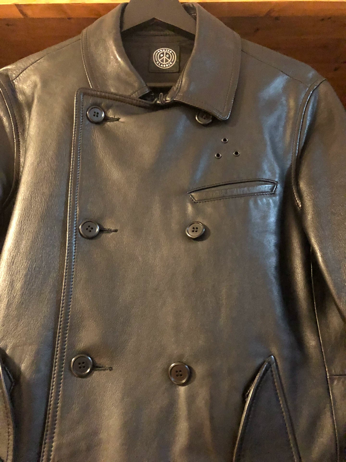 sheep leather double jacket by porter classic