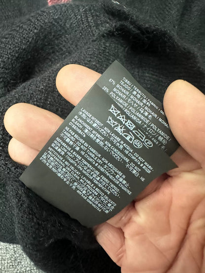 Saint Laurent Black Flamingo Cardigan