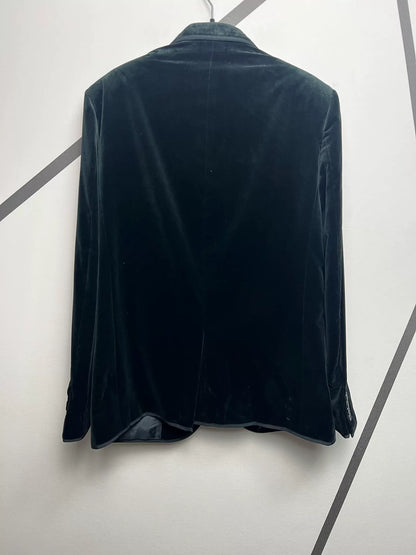 Saint Laurent SLP Velvet Court Blazer