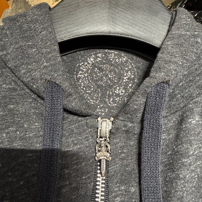 Chrome Hearts Black Gray T-bar Zipper Jacket