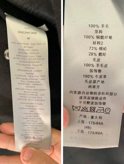 Dior Homme Parka Coat with Shearling