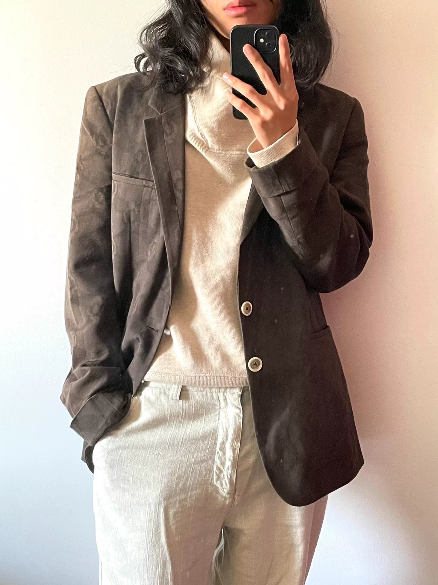 sophisticated spring summer brown blazer