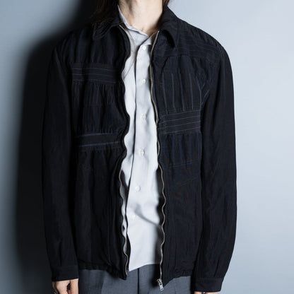 CDG Homme Striped Wool Jacket