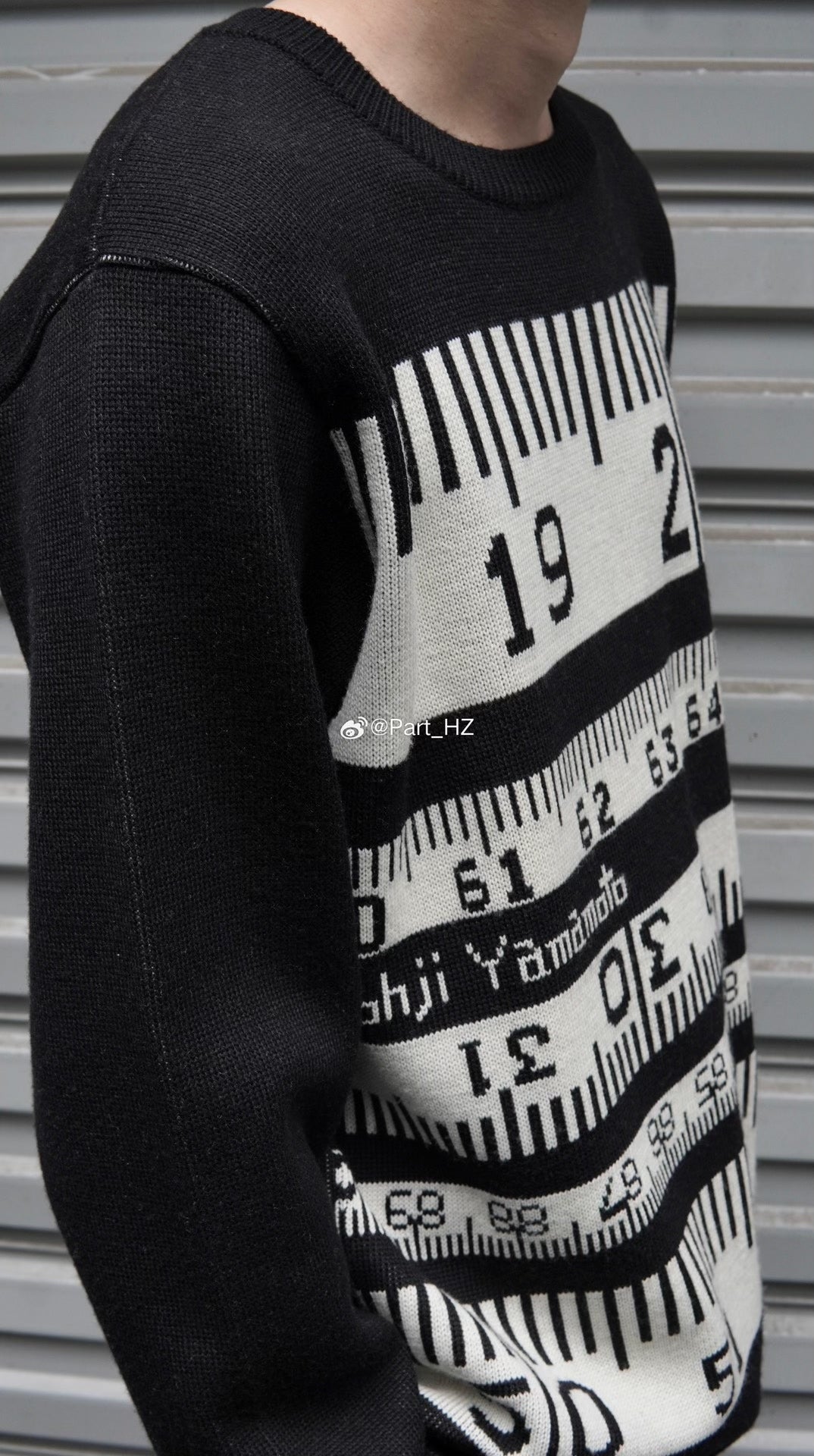 Yohji Yamamoto Pour Homme A/W 1995 Ruler Sweater
