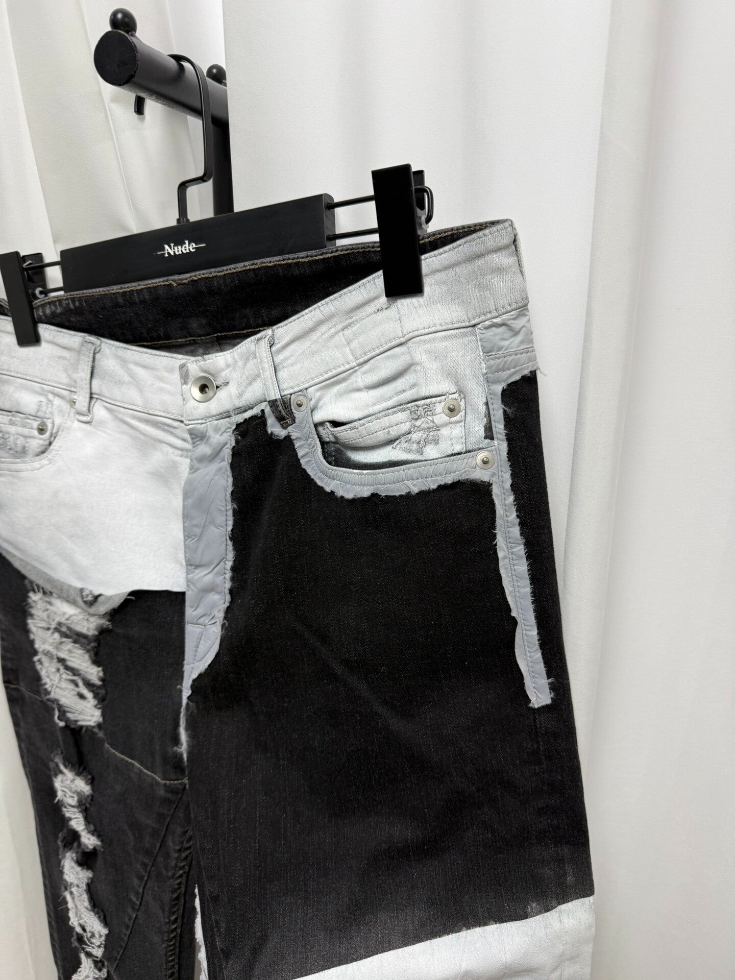 Rick Owens Patchwork Denim Pants