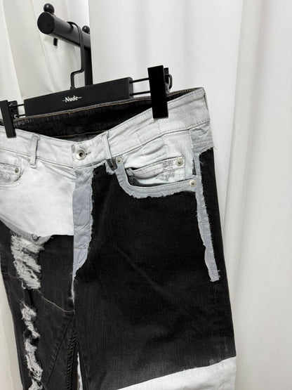 Rick Owens Patchwork Denim Pants