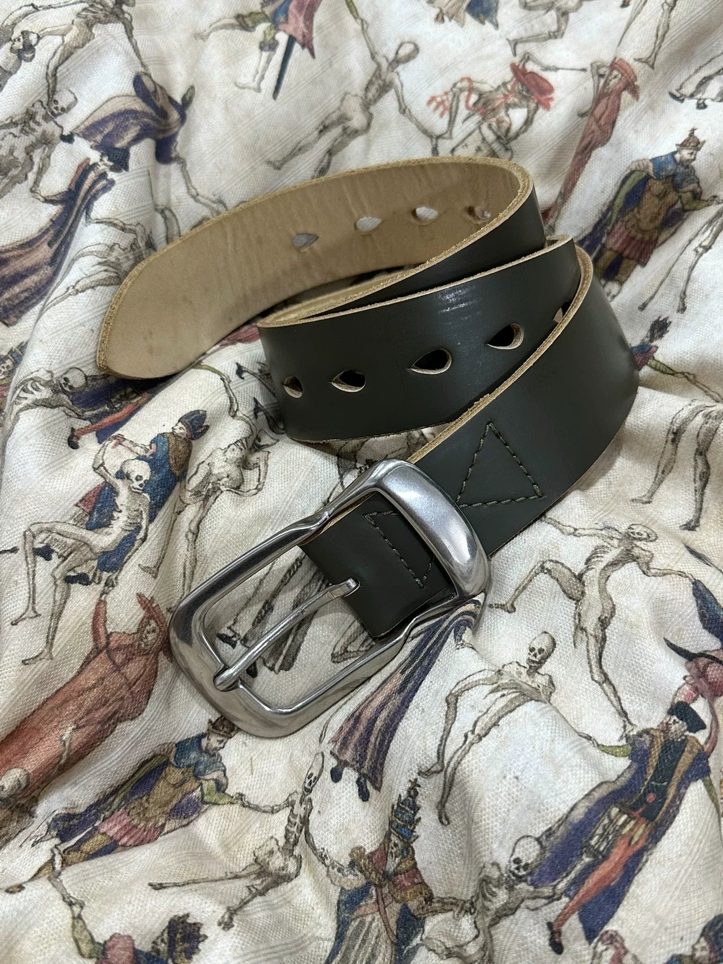 Yohji Yamamoto Y's Water Drop Leather Belt