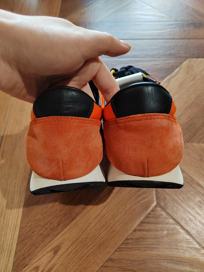 PRADA Orange Suede Sneakers for Sale