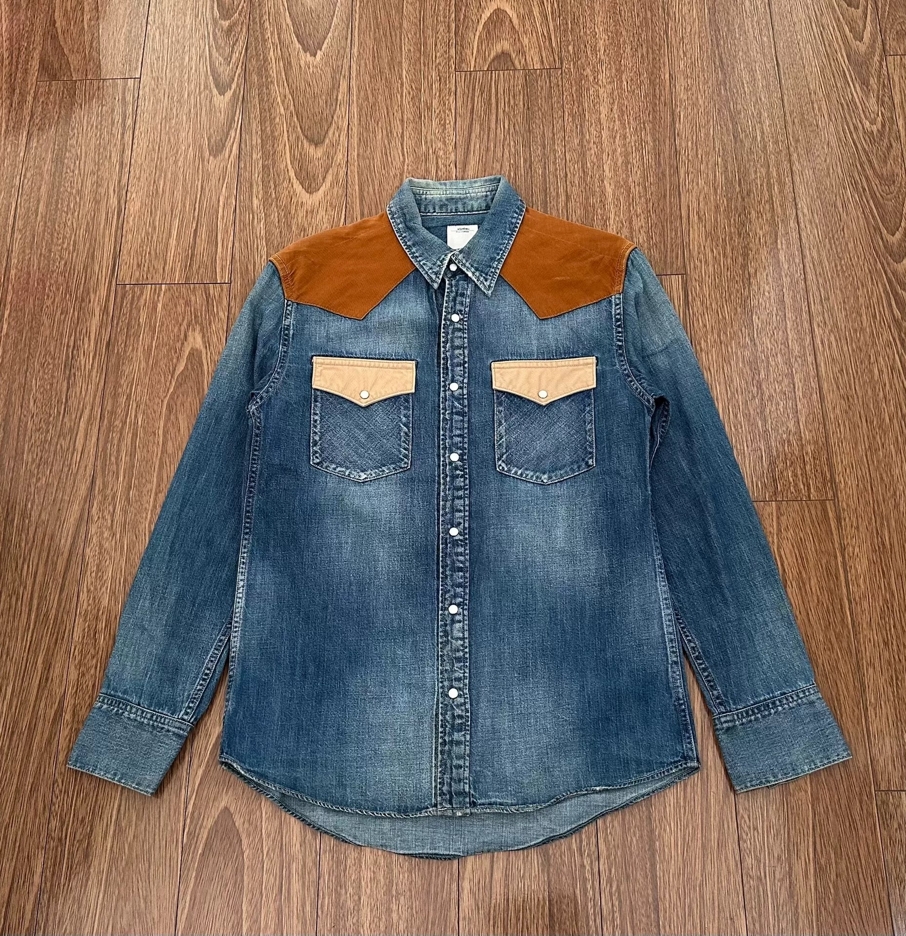 visvim ss picaro damaged denim shirt