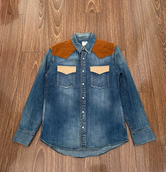 visvim ss picaro damaged denim shirt