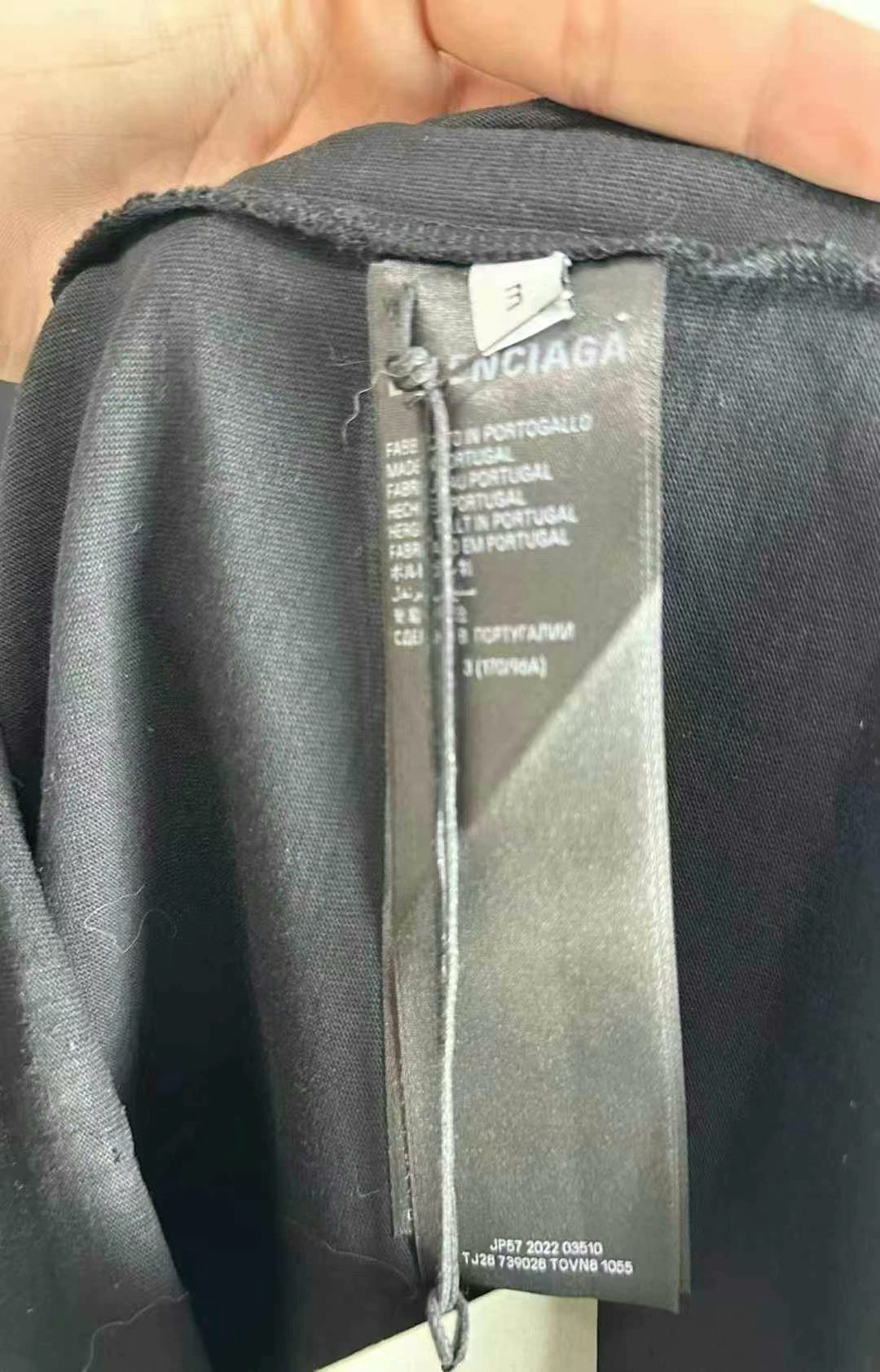 balenciaga black distressed bitcoin logo t-shirt