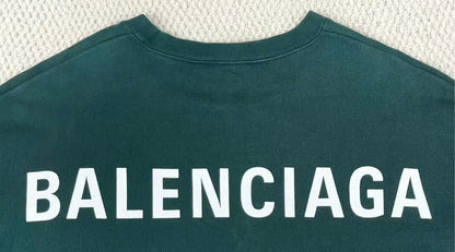 vintage green balenciaga logo sweatshirt