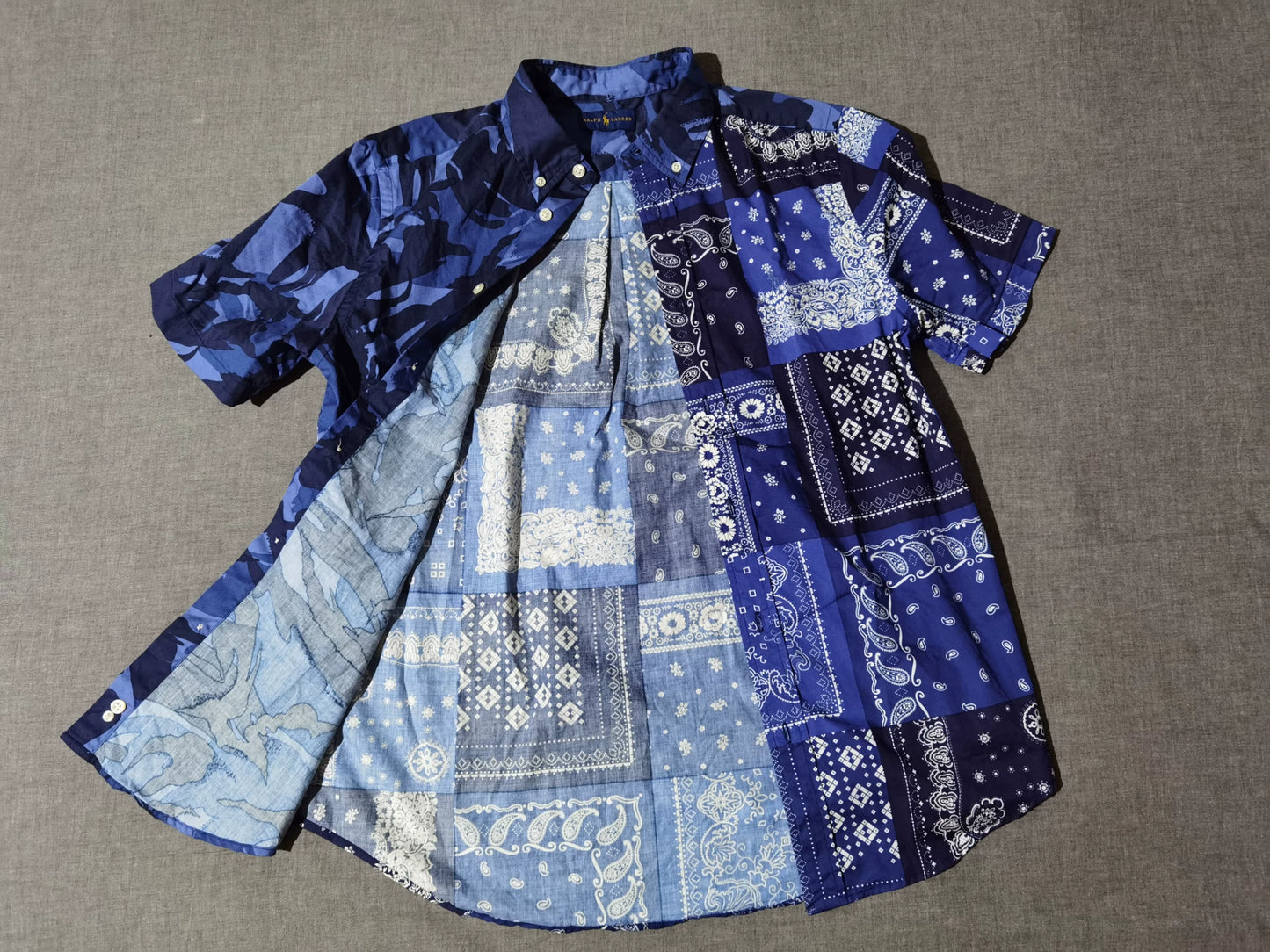 RRL Ralph Lauren Bandana Patchwork Shirt