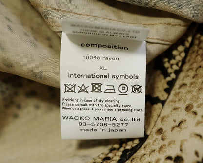 WACKO MARIA Python Hawaiian Shirt