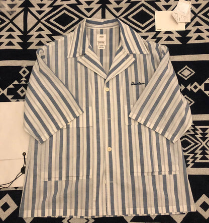 Visvim 20SS CORNET S/S Blue Stripe Shirt