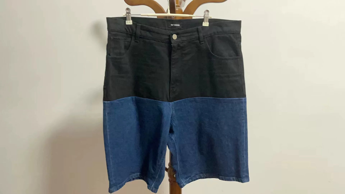 Raf Simons Patchwork Denim Shorts