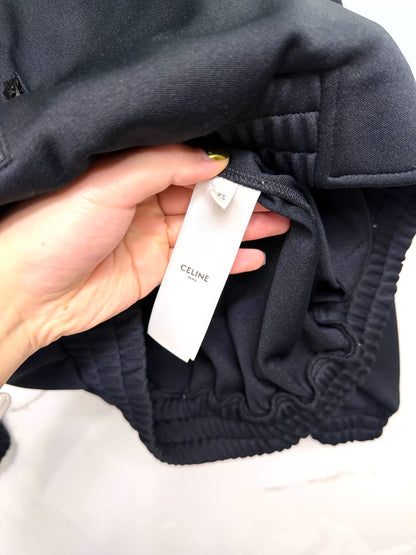 celine black scaled jacket with luxurious details