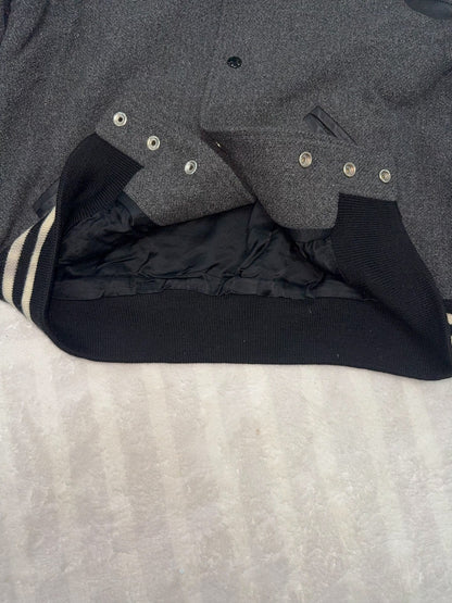 Saint Laurent Gray Baseball Jacket