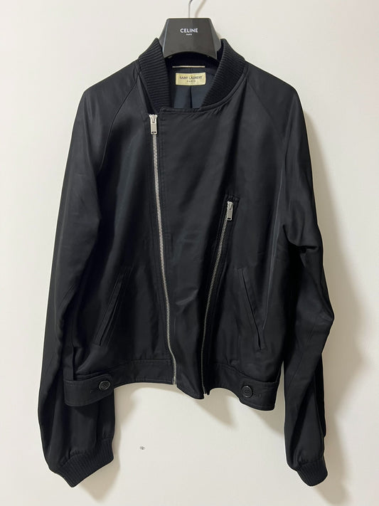 Saint Laurent Paris Black Bomber Jacket