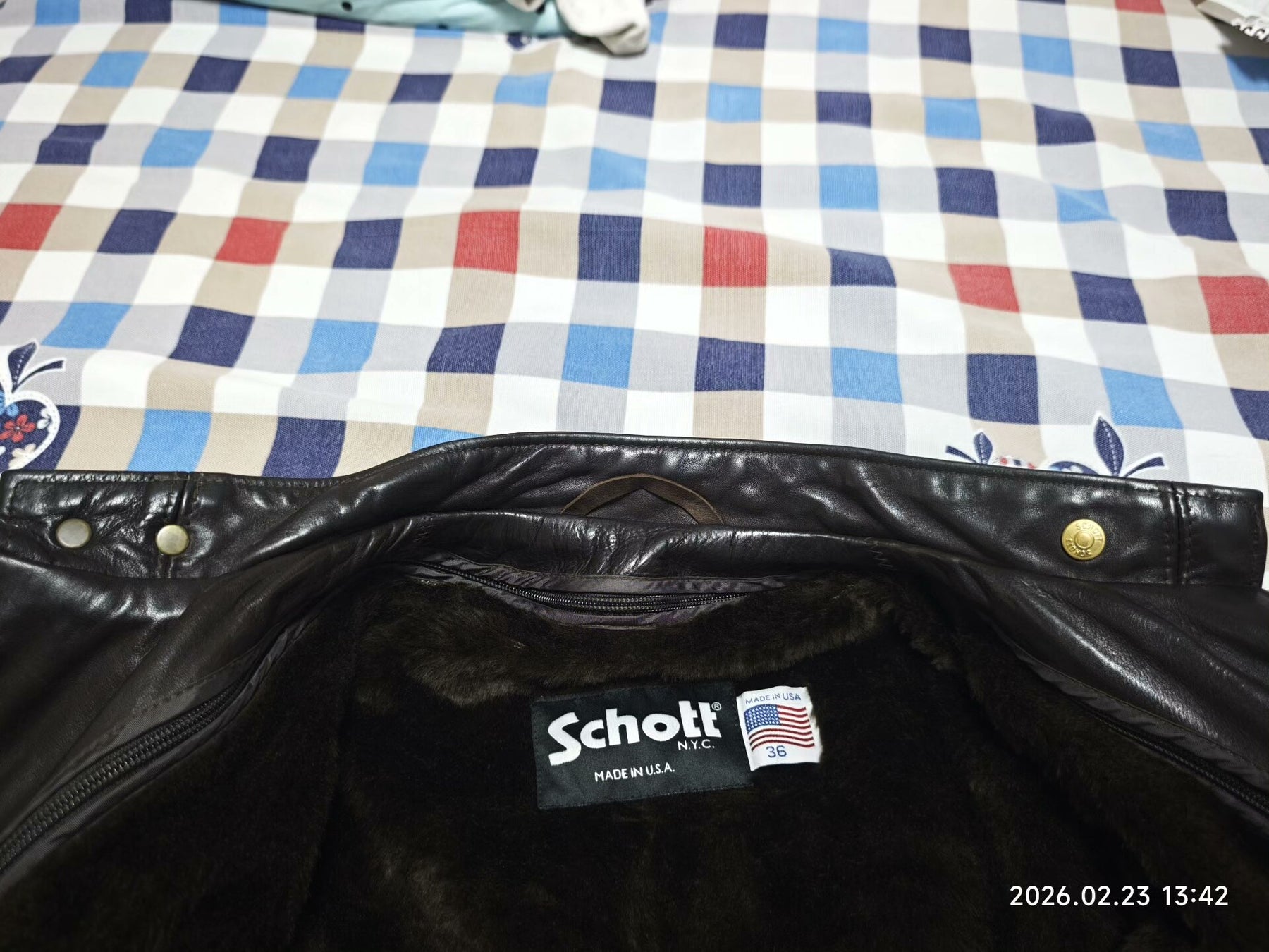 Schott 141 Leather Motorcycle Jacket