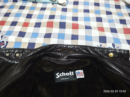 Schott 141 Leather Motorcycle Jacket