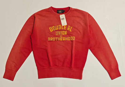 ralph lauren rrl vintage red sweatshirt