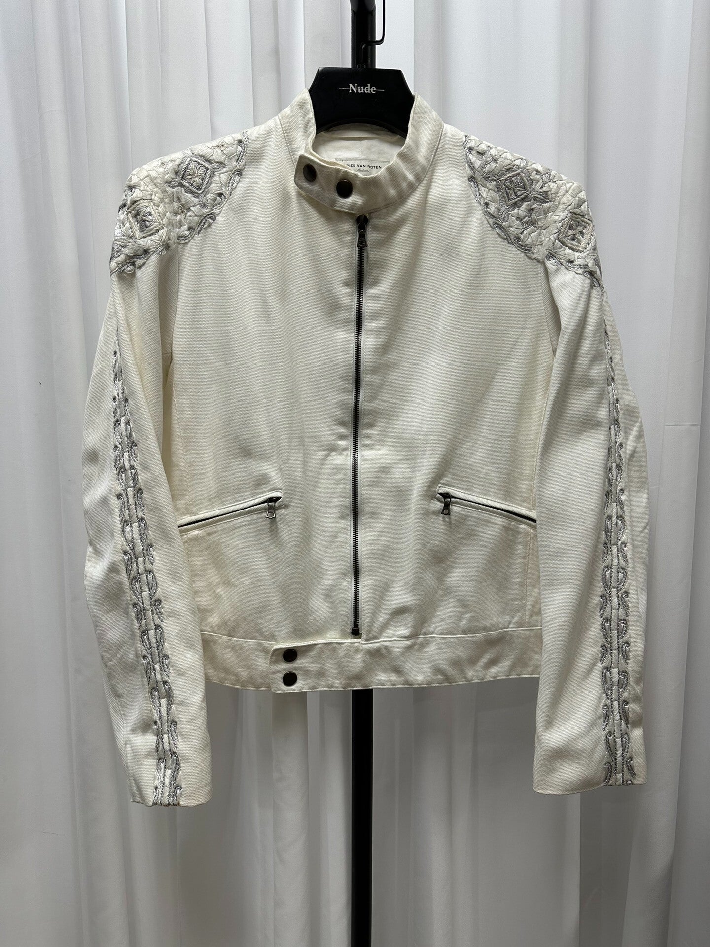 Dries Van Noten 18ss Embroidered Biker Jacket