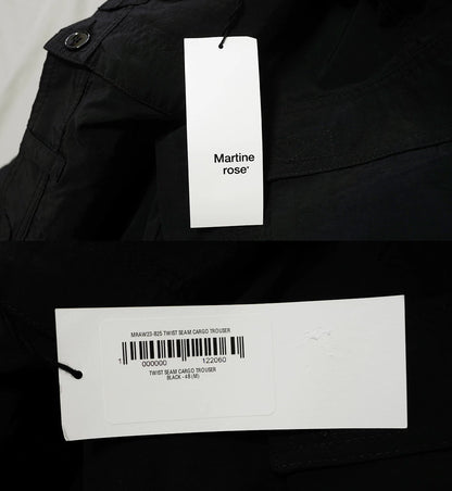 martine rose black cargo trousers for autumn