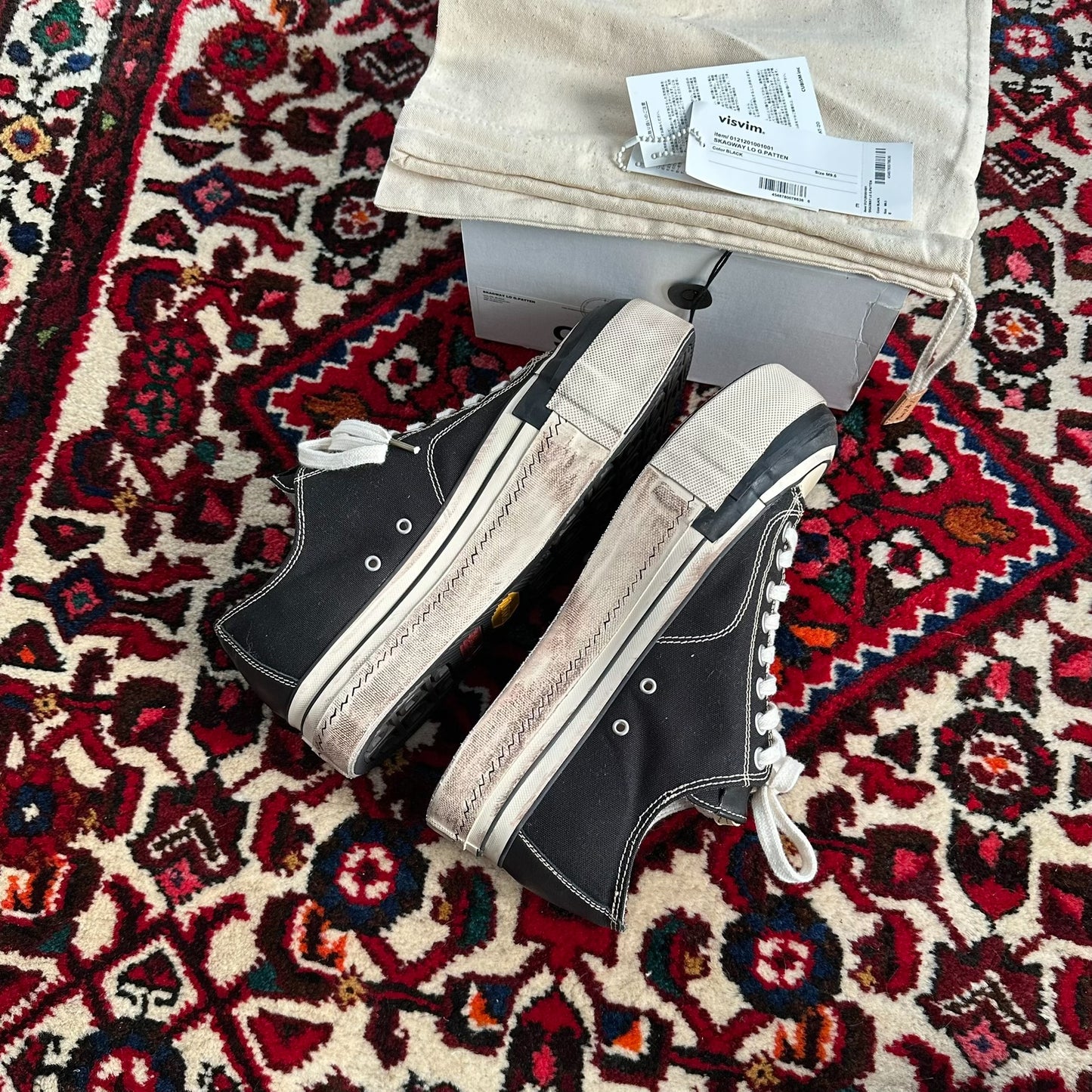 visvim skagway canvas shoes size 9.5