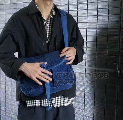 porter classic kendo shoulder bag blue dye