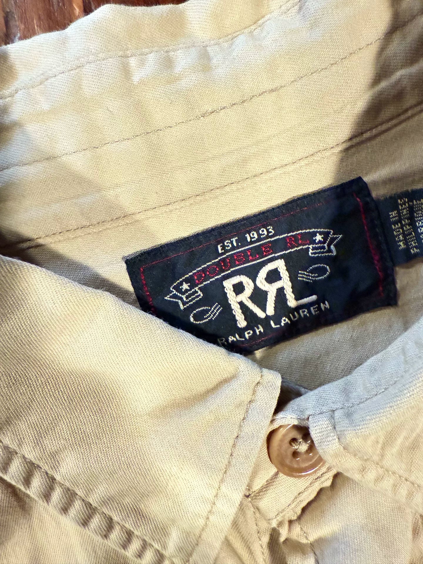 RRL Ralph Lauren Khaki Work Shirt S