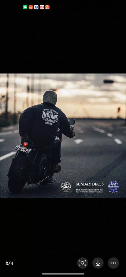 vintage tokyo indians coach jacket xl