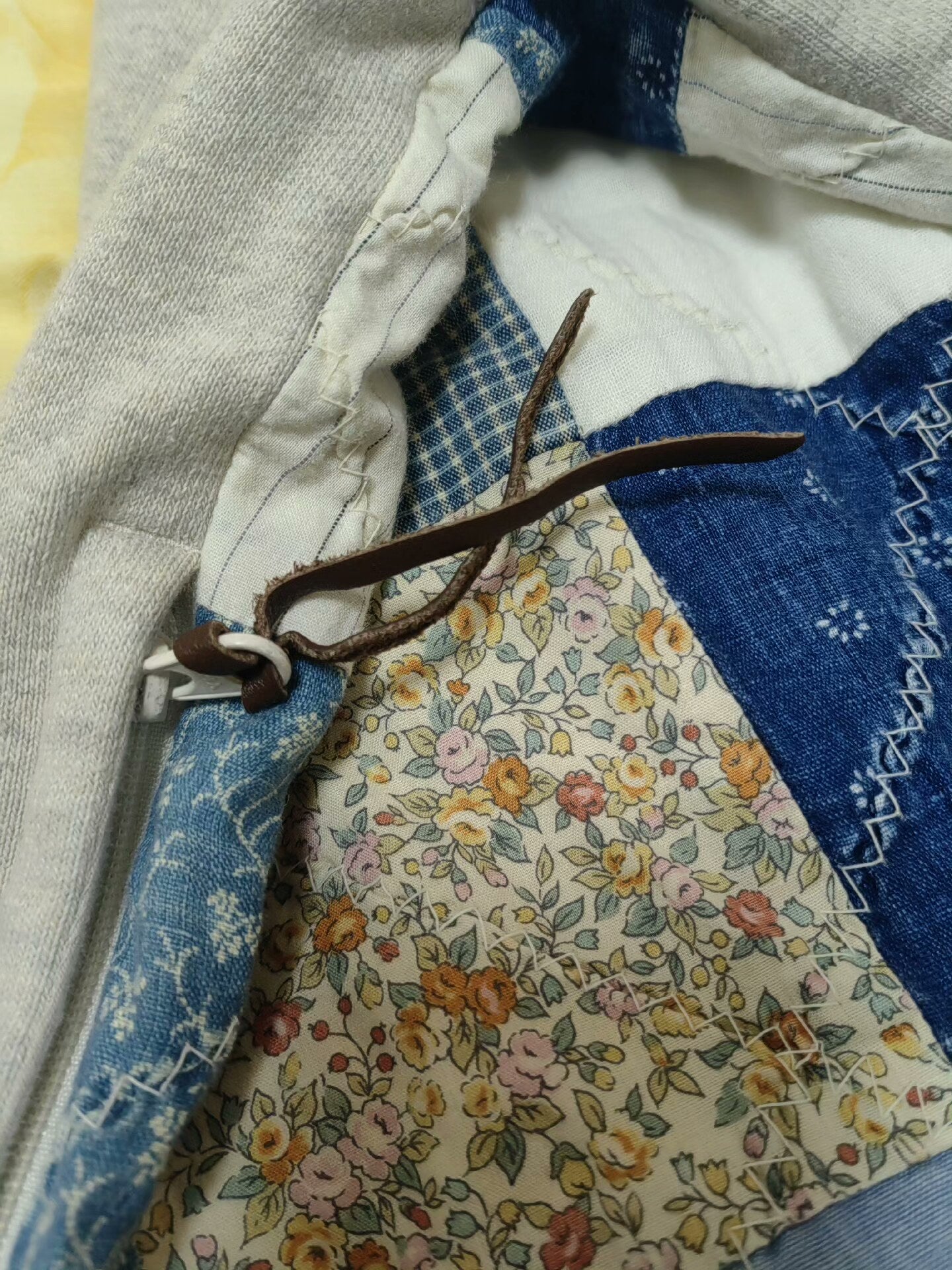 kapital kountry embroidered patchwork sweatshirt