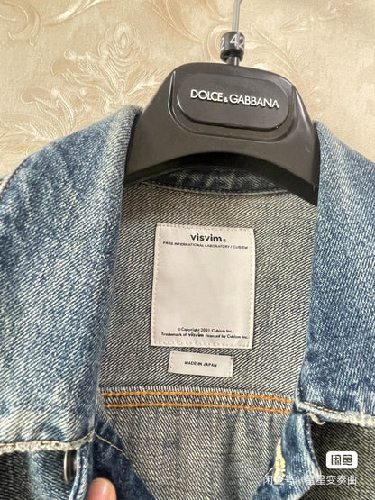 VISVIM Snake Skin Blue Denim Jacket