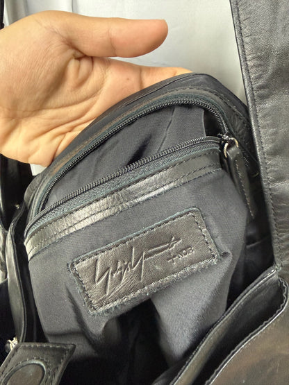 Yohji Yamamoto Noir Deconstructed Leather Crossbody