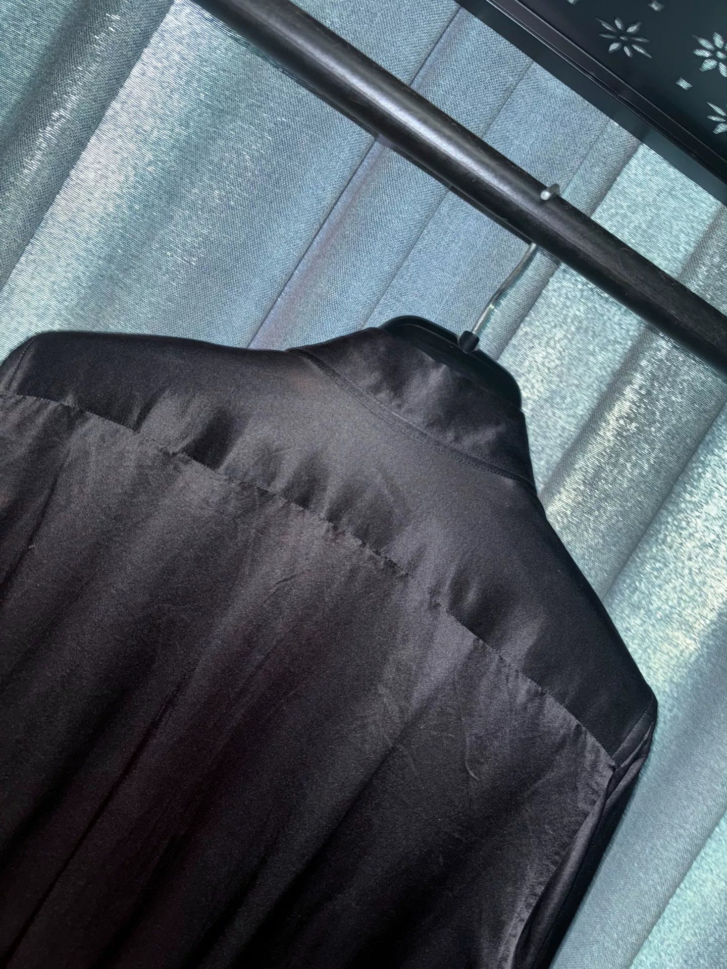 Saint Laurent Black Silk Shirt Size 37