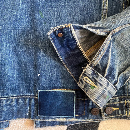 Visvim101 Denim Jacket with Paint Splatters