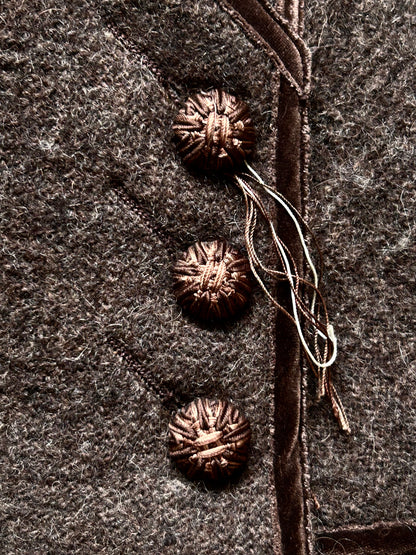 number(n)ine wool jacket in dark brown